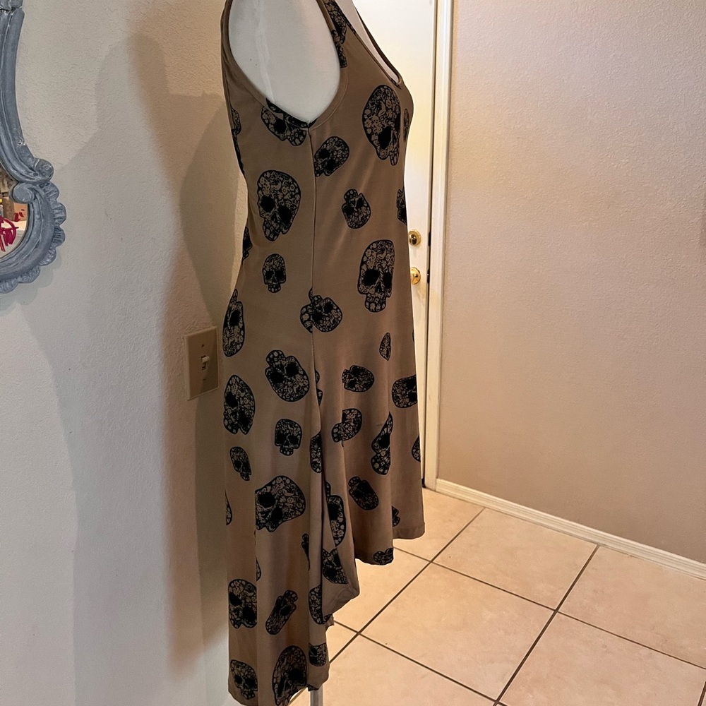 Sugar Skull print dress day of the dead, Halloween.